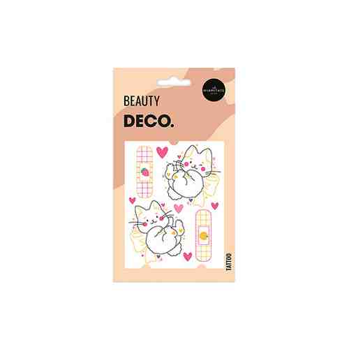 Татуировка для тела DECO. KAWAII COLLECTION by Miami tattoos переводная Cute Kitty арт. 189674