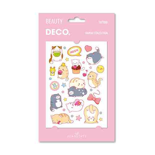 Татуировка для тела DECO. KAWAII COLLECTION by Miami tattoos переводная Meow арт. 187383