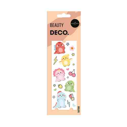 Татуировка для тела DECO. KAWAII COLLECTION by Miami tattoos переводная Pastel dino арт. 194957