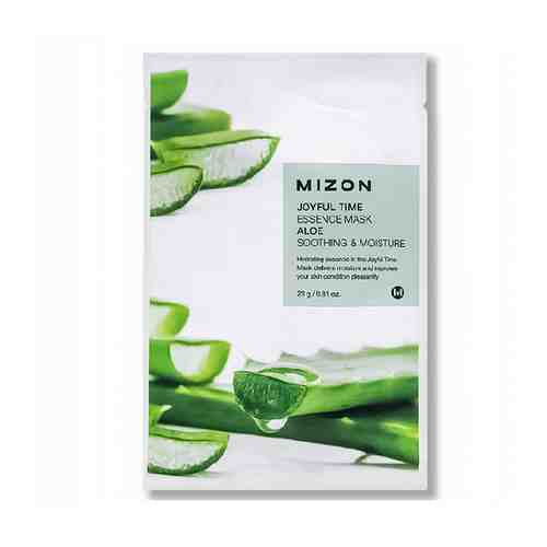 Тканевая маска для лица Mizon с экстрактом сока алоэ - Joyful Time Essence Mask Aloe