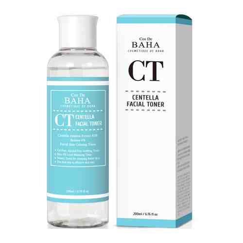 Тонер для лечения акне и пигментных пятен -Cos De BAHA\ Centella facial toner (CT), 200ml