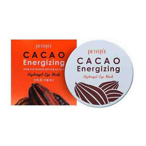 Тонизирующие гидрогелевые патчи с какао Petitfee Cacao Energizing Hydrogel Eye Patch 84 мл.(60шт.-30пар.)