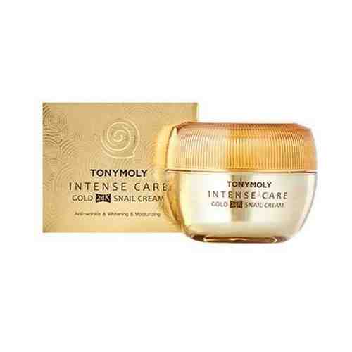 Tony Moly Крем для лица TONYMOLY Intense Care Gold 24k Snail Cream с муцином улитки и коллоидным золотом, 45 г