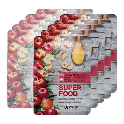 Увлажняющая маска с яблоком Eyenlip Super Food Mask Apple, 10 шт