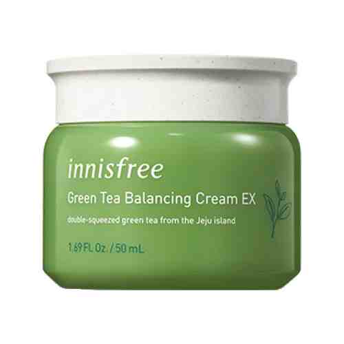 Увлажняющий балансирующий крем с экстрактом зеленого чая Innisfree Green Tea Balancing Cream EX, 50 мл