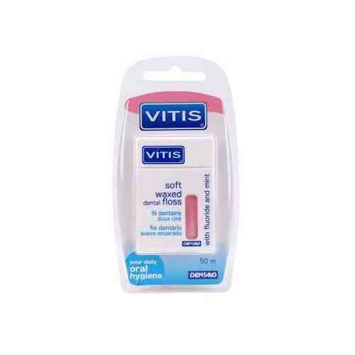 Vitis Waxed Dental Floss FM зубная нить со фтором и мятой